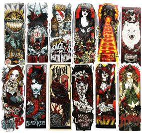 img 3 attached to Honch Goth Vinyl Horror Metal Bands Stickers 50 Pcs Pack - Fan Art Decals for Laptop, iPad, Car, Suitcase, Water Bottle, Helmet