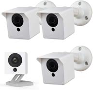 📷 wyze camera outdoor mount - weatherproof wyze mount for wyze cam v2 - white, pack of 3 (camera not included) logo