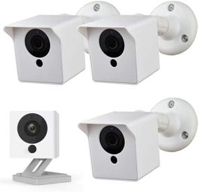 img 4 attached to 📷 Wyze Camera Outdoor Mount - Weatherproof Wyze Mount for Wyze Cam V2 - White, Pack of 3 (Camera not included)