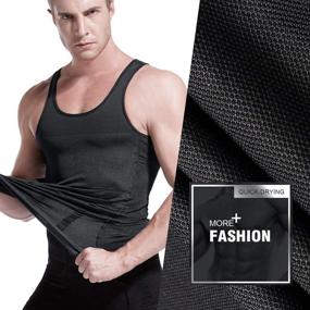 img 2 attached to HÖTER Men's Slimming Shaper Shirt: Perfect Abdomen Toning and Stylish Clothing