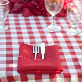 img 1 attached to 🎂 Disposable Checkered Rectangle Tablecloth for Birthdays