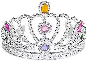 img 1 attached to 👑 Rhode Island Novelty COTIARH Rhinestone Tiara Princess Crowns Pack of 12, Multi-Colored - Improved for SEO