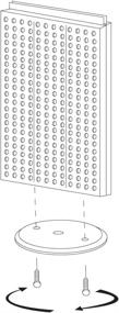 img 2 attached to Azar 700500 PUR Translucent Pegboard Counter