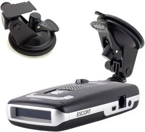 img 4 attached to 🔌 ChargerCity Ultimate Suction Cup Mount for Escort MAX / MAX 2 / Older Max360 Radar Detector (2015-2019) with Slide-in Plate Slot | Powerful Windshield Mounting Solution (Not for Radar Detectors with Magnetic Cradle)
