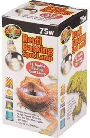 img 2 attached to 🦎 75 Watt Zoo Med Repti Basking Lamp for Reptiles - Ultimate Heat Source