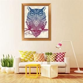 img 3 attached to 🦉 Dazzling AIRDEA Diamond Painting Owl Kits - Spark Creativity with 5D Diamond Art - Perfect for Adults, Beginners & Kids - Exquisite Rhinestone Arts - Vibrant Home Wall Decor!