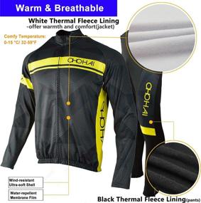 img 3 attached to OHOHAI Cycling Thermal Windproof Clothing Sports & Fitness