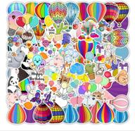 hot air balloon stickers for girls kids teens adults 50 pack laptop stickers colorful vinyl stickers for water bottles logo