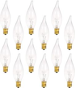 img 4 attached to 🕯️ Enhance Your Holidays with Crystal Clear Bent Tip Candelabra Replacement Bulbs - Ideal for Electric Window Candle Lamps - 7W - 120 Volts - E12-12 Pack