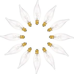 img 2 attached to 🕯️ Enhance Your Holidays with Crystal Clear Bent Tip Candelabra Replacement Bulbs - Ideal for Electric Window Candle Lamps - 7W - 120 Volts - E12-12 Pack