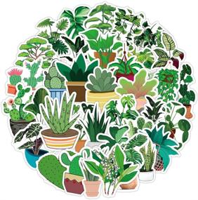 img 2 attached to 50 Pcs Green Plant Stickers