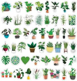 img 1 attached to 50 Pcs Green Plant Stickers