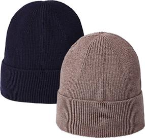 img 4 attached to HH HOFNEN Pieces Beanie Thermal Outdoor Recreation