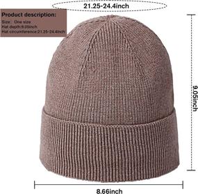 img 1 attached to HH HOFNEN Pieces Beanie Thermal Outdoor Recreation