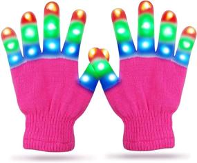 img 4 attached to 🧤 Viposoon Children LED Finger Light Gloves: Exciting and Cool Fun Toys for Kids - Perfect Gifts!