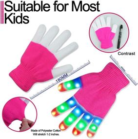 img 2 attached to 🧤 Viposoon Children LED Finger Light Gloves: Exciting and Cool Fun Toys for Kids - Perfect Gifts!