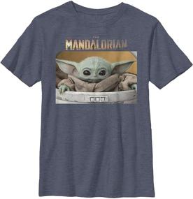 img 1 attached to Galactic Style: Star Wars Boys' T-Shirt - The Perfect Attire for Young Jedi!