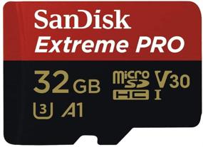 img 1 attached to SanDisk Extreme PRO microSDHC Memory Card Plus SD Adapter 32GB SDSQXCG-032G - Up to 100MB/s, Class 10, U3, V30, A1