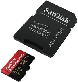 img 2 attached to SanDisk Extreme PRO microSDHC Memory Card Plus SD Adapter 32GB SDSQXCG-032G - Up to 100MB/s, Class 10, U3, V30, A1