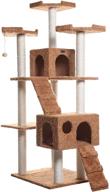 🐾 armarkat large 74-inch cat tree in brown (a7407) for multi-cat households logo