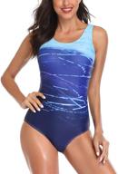 👙 jimilaka ladies' 1-piece athletic training swimsuit swimwear bathing suit logo
