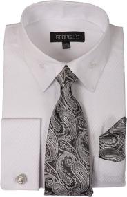 img 2 attached to 👔 Georges Hankie Cufflink AH619 BGD 16 16 2 34 35 - Stylish and Functional Men's Shirt Accessory