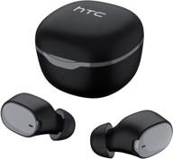 🎧 водонепроницаемые стереонаушники - htc беспроводные наушники bluetooth 5.0 с быстрой зарядкой для бега, iphone, ipad (черные) логотип