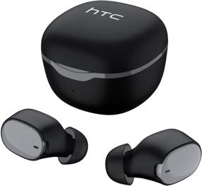 img 4 attached to 🎧 Водонепроницаемые стереонаушники - HTC беспроводные наушники Bluetooth 5.0 с быстрой зарядкой для бега, iPhone, iPad (черные)