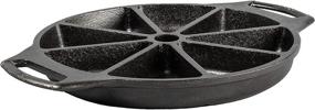 img 4 attached to Discover the Versatile Lodge BW8WP 8 Seasoned Cast Iron Wedge Pan for Perfectly Cooked Delights