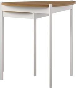 img 1 attached to 🌰 Novogratz Tallulah Nesting Tables, Walnut and White