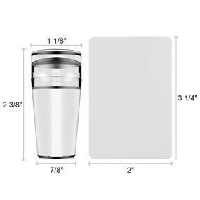 img 3 attached to 💅 Clear Silicone Nail Art Stamper with Scraper - Perfect for DIY Nail Decor