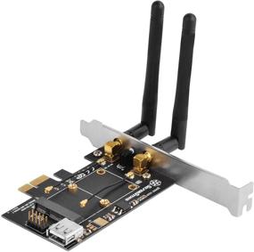img 4 attached to SilverStone Technology PCIe WiFi/Bluetooth Adapter With Two Dual Band MIMO Antenna (Requires Additional WiFi / Bluetooth Module) ECWA2-LITE