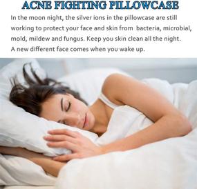 img 1 attached to 💆 Revolutionary Acne Pillowcase with Silver Technology for Clear, Radiant Skin - 1 Standard Pillowcase