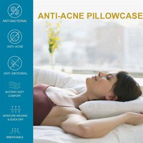 img 4 attached to 💆 Revolutionary Acne Pillowcase with Silver Technology for Clear, Radiant Skin - 1 Standard Pillowcase