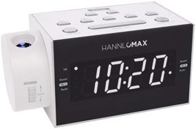 img 3 attached to 📻 HANNLOMAX HX-109CR PLL FM Radio with Dual Alarm, Time Projection, USB Port, and LED Display - White