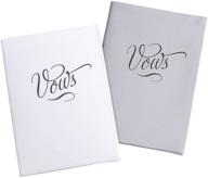 📚 silver satin vows books for wedding ceremonies by lillian rose in white logo