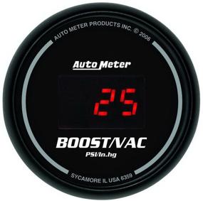 img 1 attached to 🚗 Auto Meter 6359 Sport Comp Digital 2-1/16-inch 30 In Hg.-Vac./30 PSI Digital Vacuum Boost Gauge