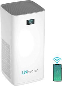 img 4 attached to 🌬️ UNbeaten Large Room Kitchen Smart WiFi Air Purifier – H13 True HEPA Filter, Reduces Smoke, Pollen, Dirt, and Odor – Covers 1800ft² with PM2.5 Display and Aromatherapy Function