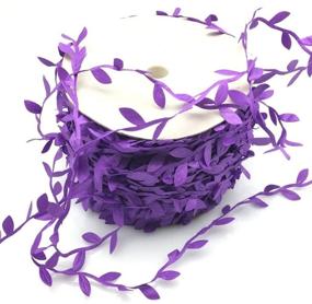 img 3 attached to 🎀 Purple Leaf Ribbon - FQTANJU, 10 Yards