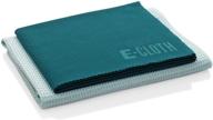 e-cloth window cleaning set: reusable microfiber cloths, 300 wash guarantee, green (2-cloth set) - superior window cleaning results logo