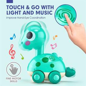 img 2 attached to CubicFun Baby Toys: Touch & Go Music Light Baby Crawling Toys, Ideal Gifts for 6-12 Months & 12-18 Months, Perfect Toys for 1 Year Old Boys & Girls, Infant Baby Toddler Toys Age 1-2 & Baby Gifts