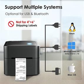 img 1 attached to 🖨️ iDPRT Bluetooth Label Printer - 2022 Ultra Fast Thermal Label Printer: Wireless Label Maker for Barcode, Address, Mailing, and More - Supports Windows, Mac, iOS & Android