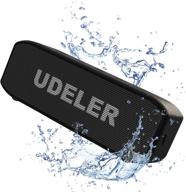 🔊 udeler j5 waterproof bluetooth speaker - wireless speaker with powerful bass &amp; 20w high definition sound, 20-hour battery life, 100-foot wireless range - portable speakers ideal for outdoor activities and travel logo