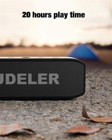 img 1 attached to 🔊 Udeler J5 Waterproof Bluetooth Speaker - Wireless Speaker with Powerful Bass &amp; 20W High Definition Sound, 20-Hour Battery Life, 100-Foot Wireless Range - Portable Speakers Ideal for Outdoor Activities and Travel