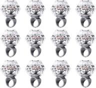 konsait led light-up diamond rings: perfect party favors for birthdays, bachelorettes, and bridal showers (12pcs) logo