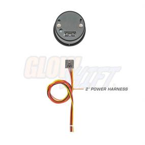 img 1 attached to ⏰ GlowShift 2-1/16" 52мм Затемненные 7 Цветов Аналоговый Часы-измеритель - Черный Циферблат - Дымчатые Линзы