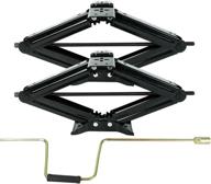 🏕️ blackhorse-racing 5000 lb lift 24'' rv scissor jack - stabilizing jacks for pop-up camper and travel trailer - pack of 2 logo