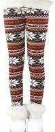 bjinxn winter printing fleece leggings girls' clothing in leggings logo