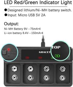 img 2 attached to Battery Charger Rechargeable Batteries Display Household Supplies