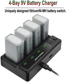 img 1 attached to Battery Charger Rechargeable Batteries Display Household Supplies